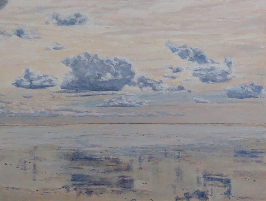 Wad (Schiermonnikoog) | olieverf op paneel | 30×40 cm 2