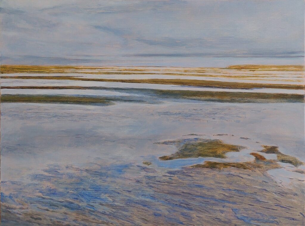 Westerstrand (Schiermonnikoog) | olieverf op paneel | 30×40 cm